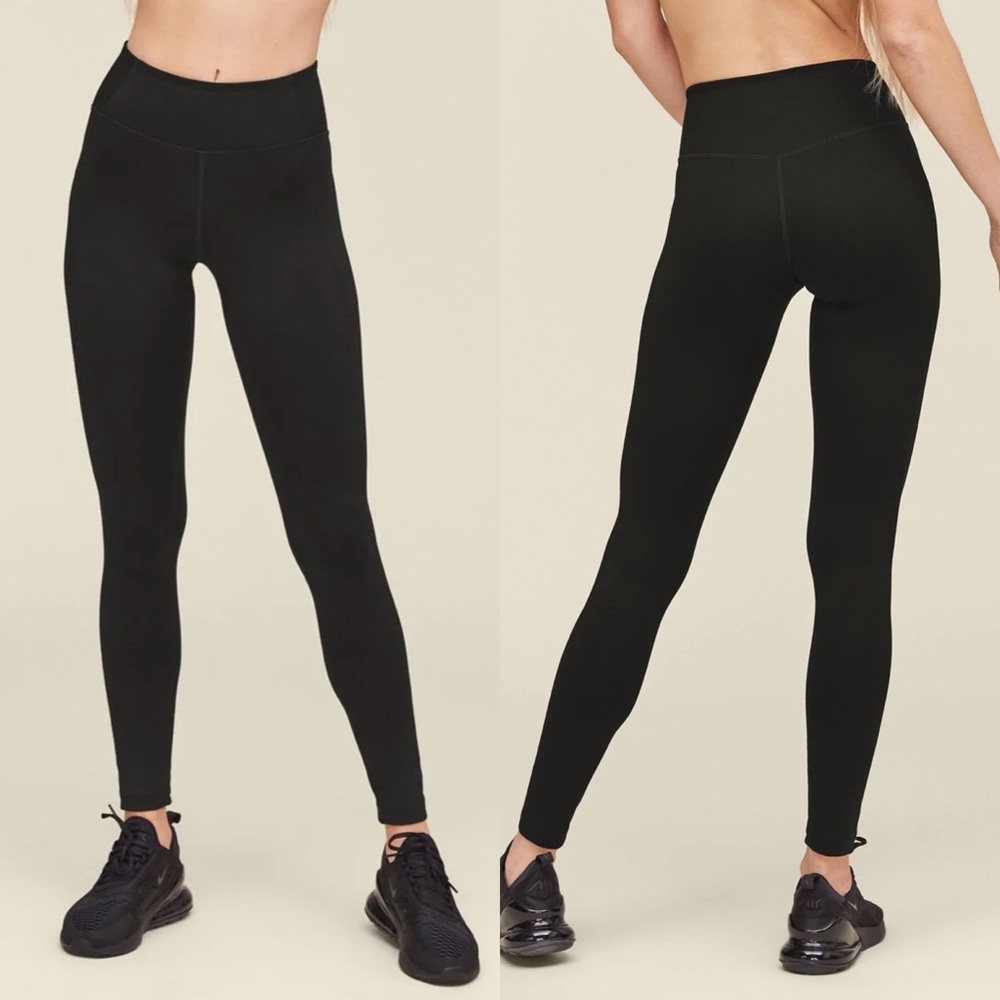 Girlfriend Collective | Black Compressive Mid-Rise Legging